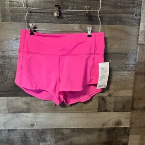 NWT lululemon athletica Women’s Sonic Pink high rise 2.5”Athletic Shorts size 8